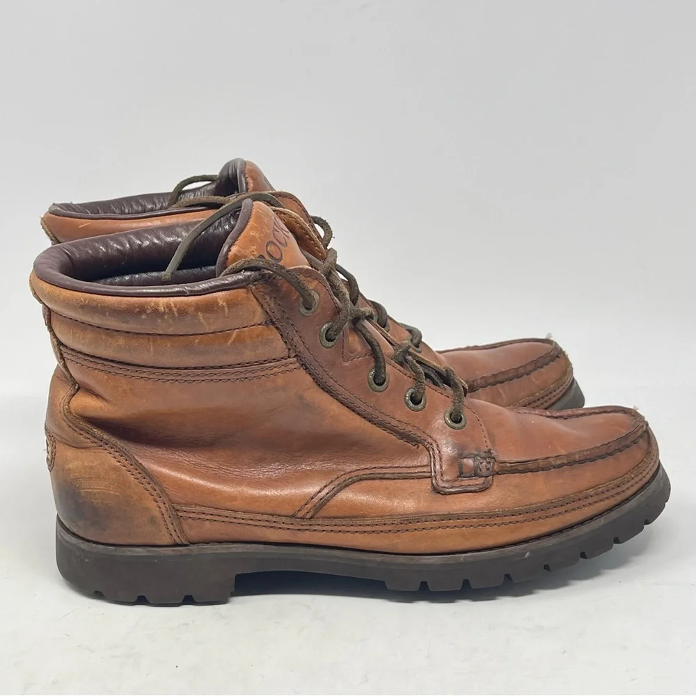 Rocky 3358 Gore-Tex Boots Mens 8 M Brown Leather Hiking Chukka Ankle Vibram